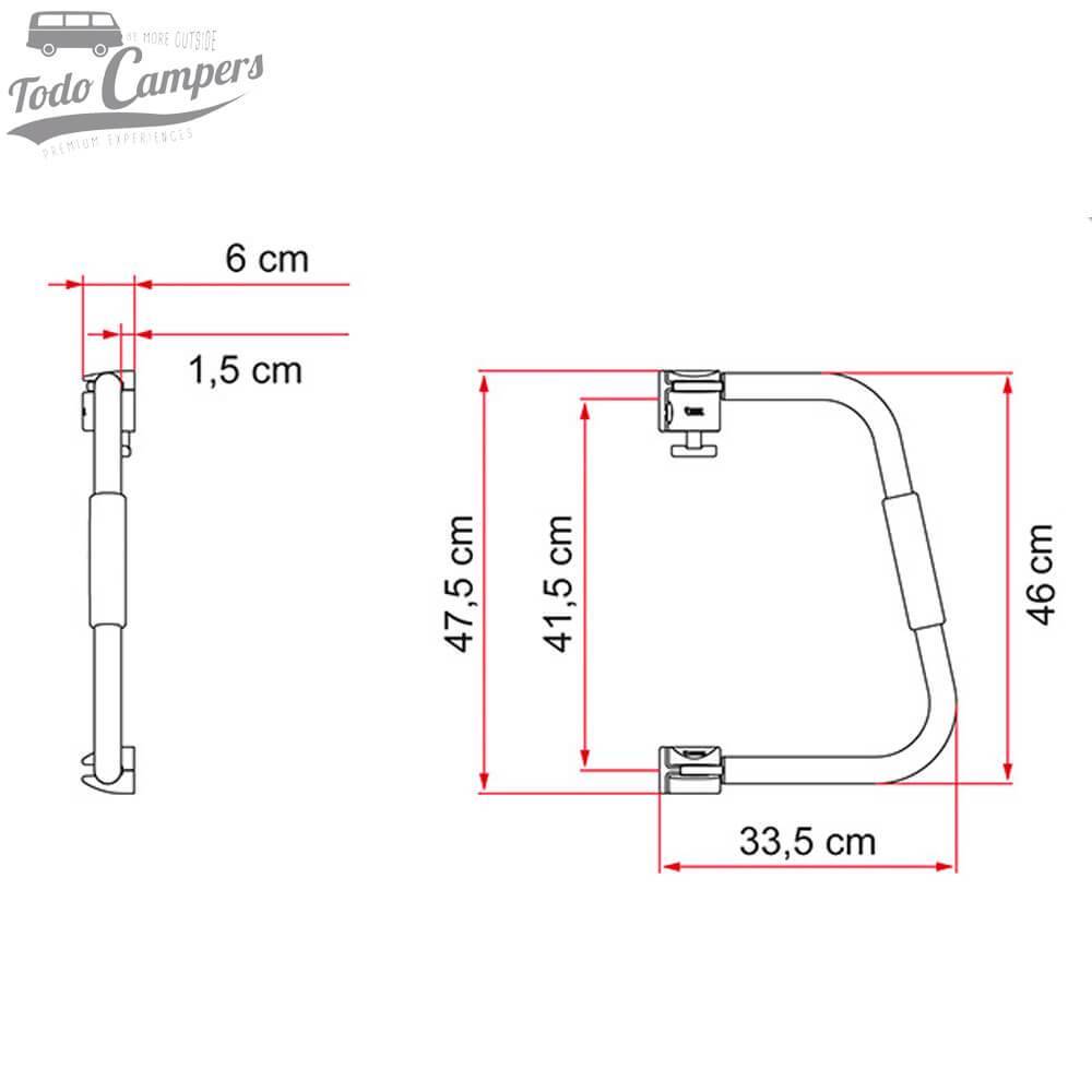 Medidas de Asa seguridad Fiamma Security 46