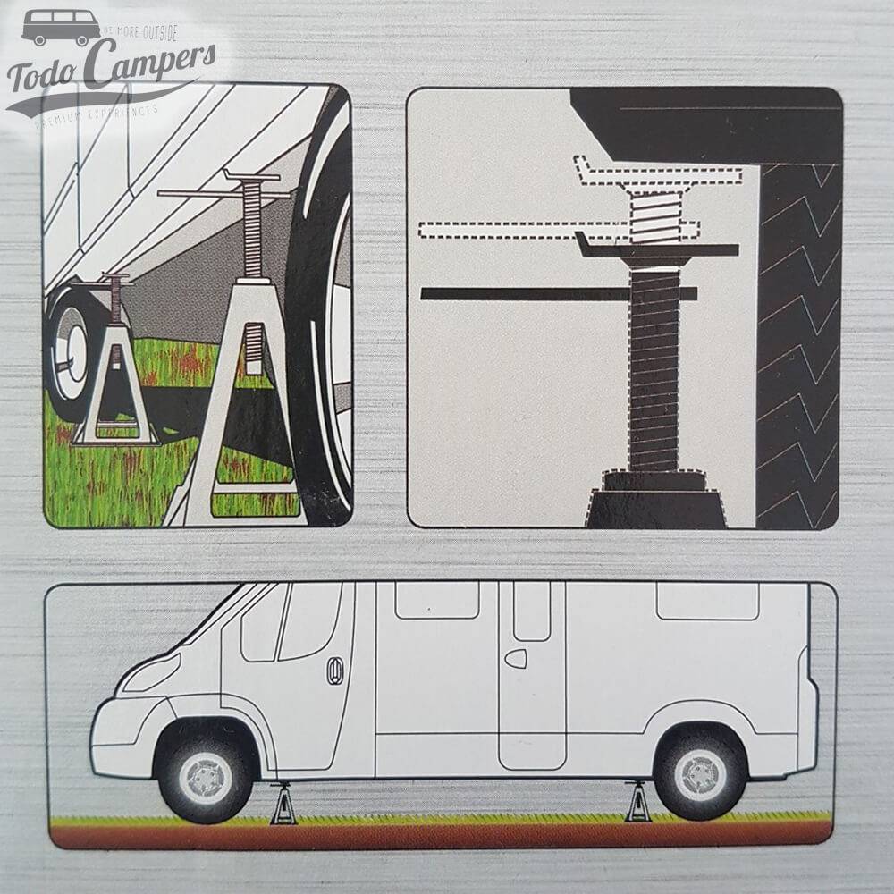 Macacos Fiamma Plastic-Jacks (Apoios de plástico)