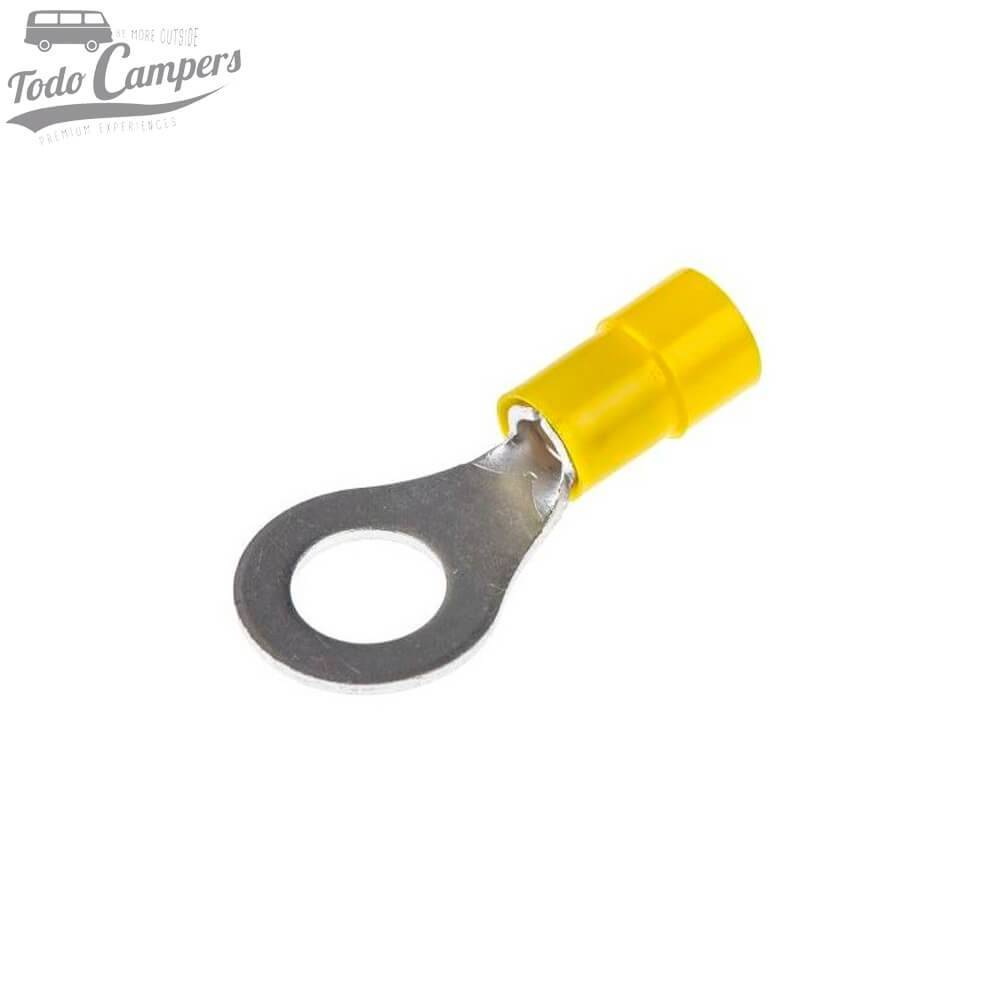 Terminal anilla M6 aislado para cables de sección de 2,5 a 6 mm