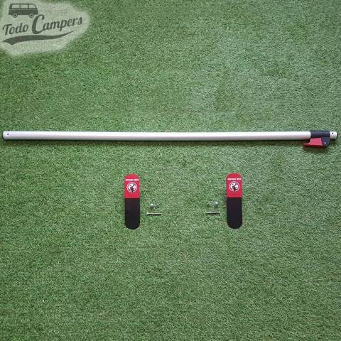 Barra de seguridad de aluminio anodizado que bloquea (desde el interior) las puertas del vehículo