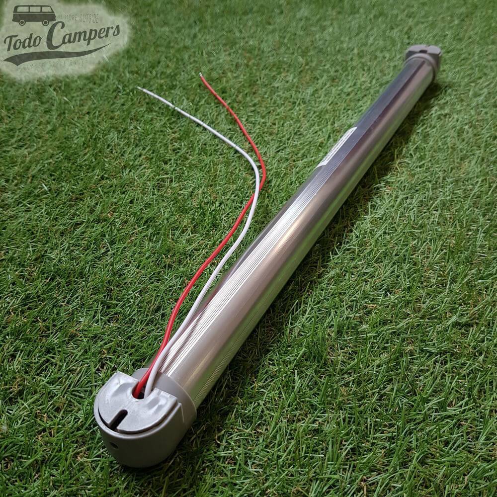 Aplique luminoso 30 LEDs orientável de alumínio - detalhe fios elétricos