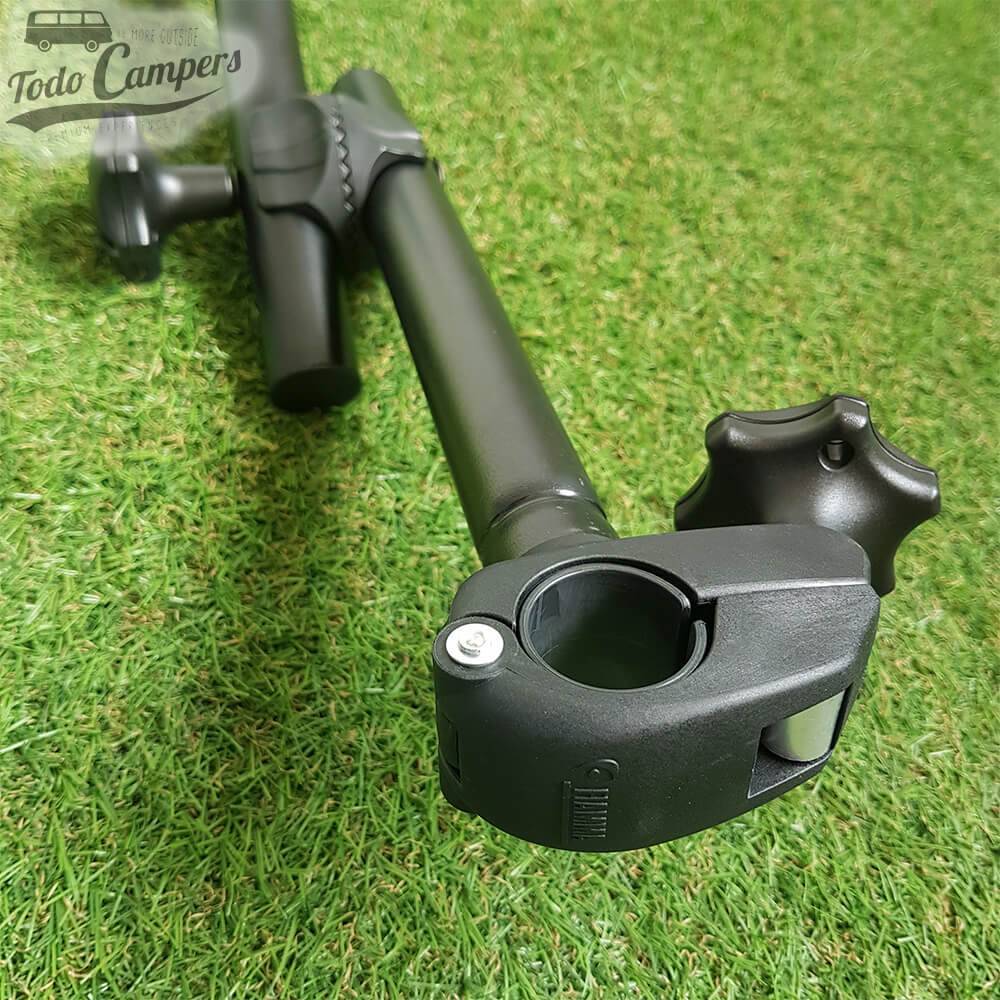 Brazo Bike Block Pro S D2 Deep Black  sustitutivo del original. Portabicicletas para furgonetas, autocaravanas o caravanas