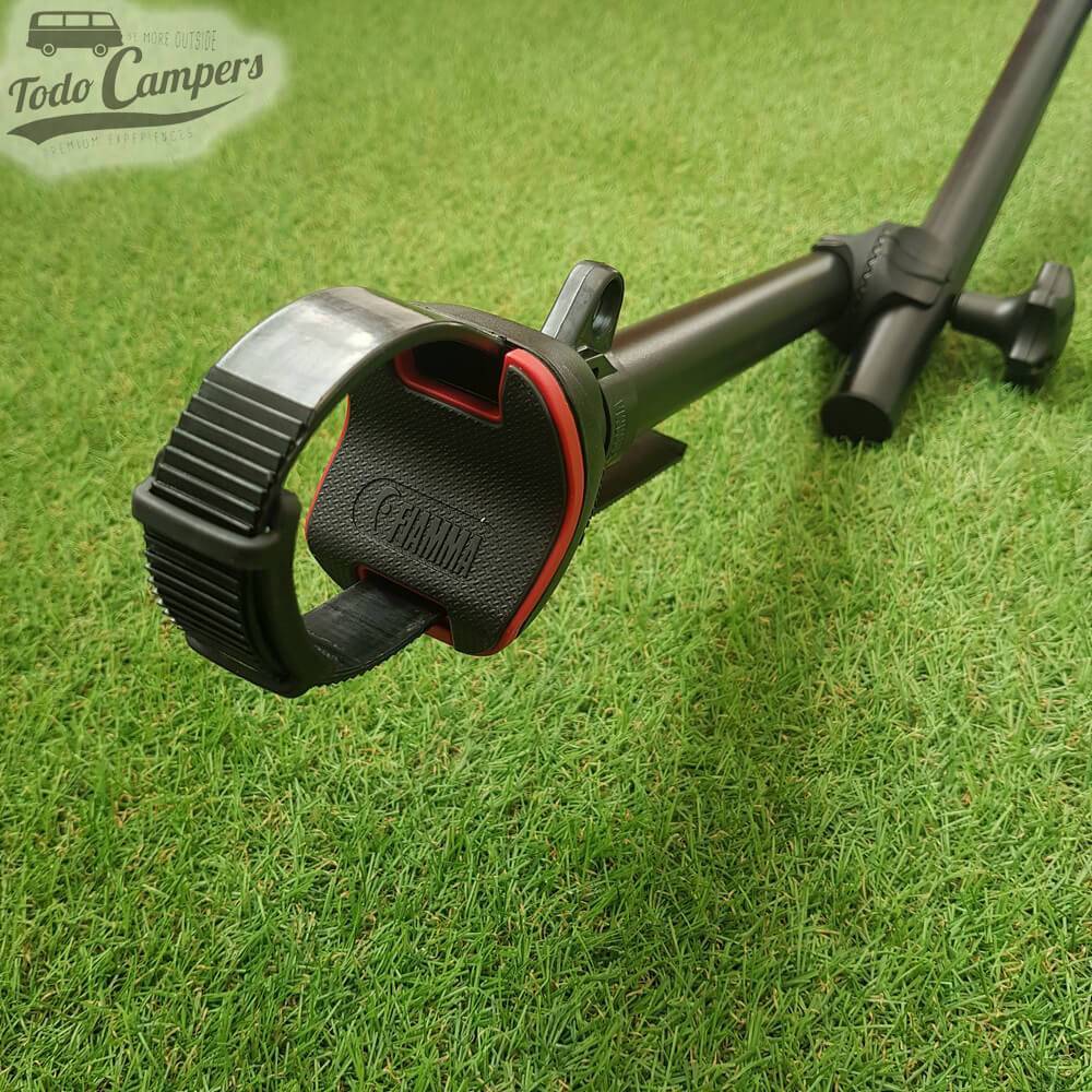 Detalhe do Braço Bike Block Pro S D3 Deep Black - Fiamma. Porta-bicicletas para carrinhas, autocaravanas ou caravanas
