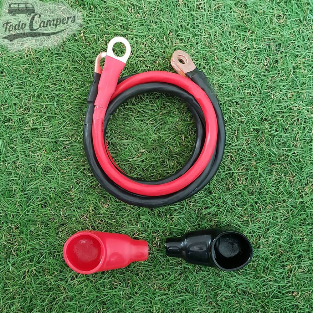 Cable de alimentación mas los protectores de goma.