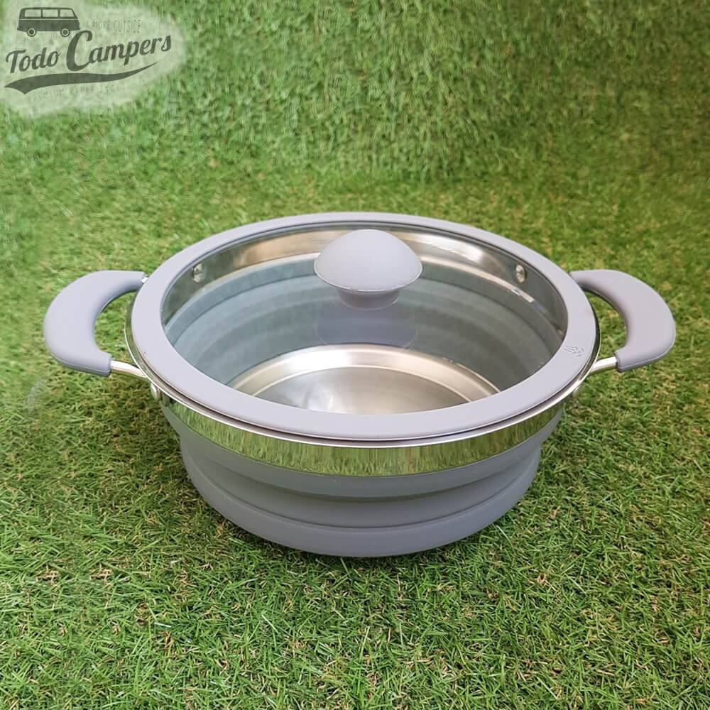 Tacho dobrável cinzento de 1,5 litros