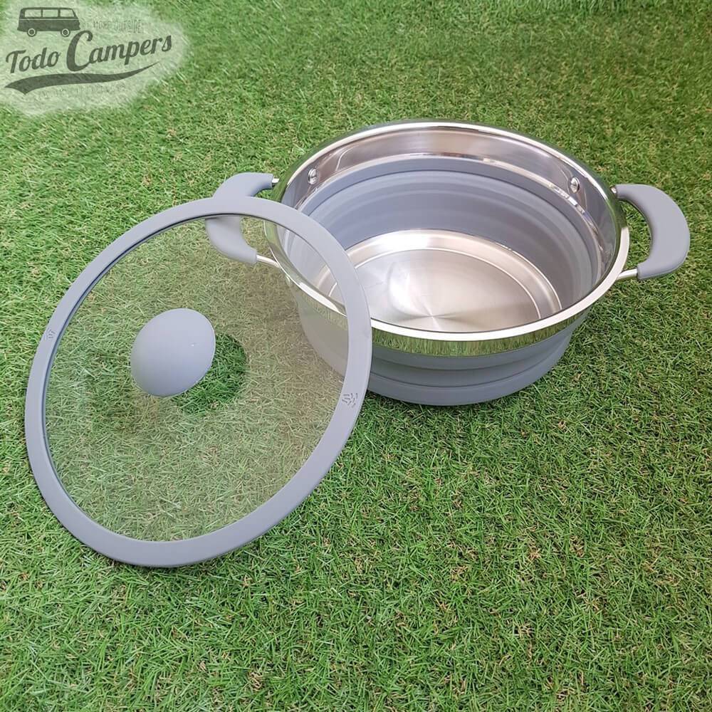 Tacho dobrável cinzento de 1,5 litros