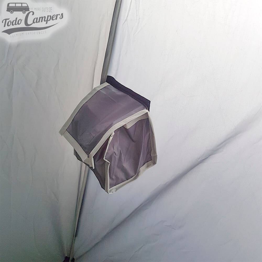 Compartimento de la cabina multiusos. Tienda portátil multiusos para tu furgoneta camper, autocaravana o caravana