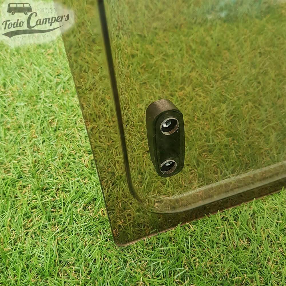 Vidro compatível com janelas Dometic Seitz S3, S4 e S5 - Detalhe Esquina por dentro