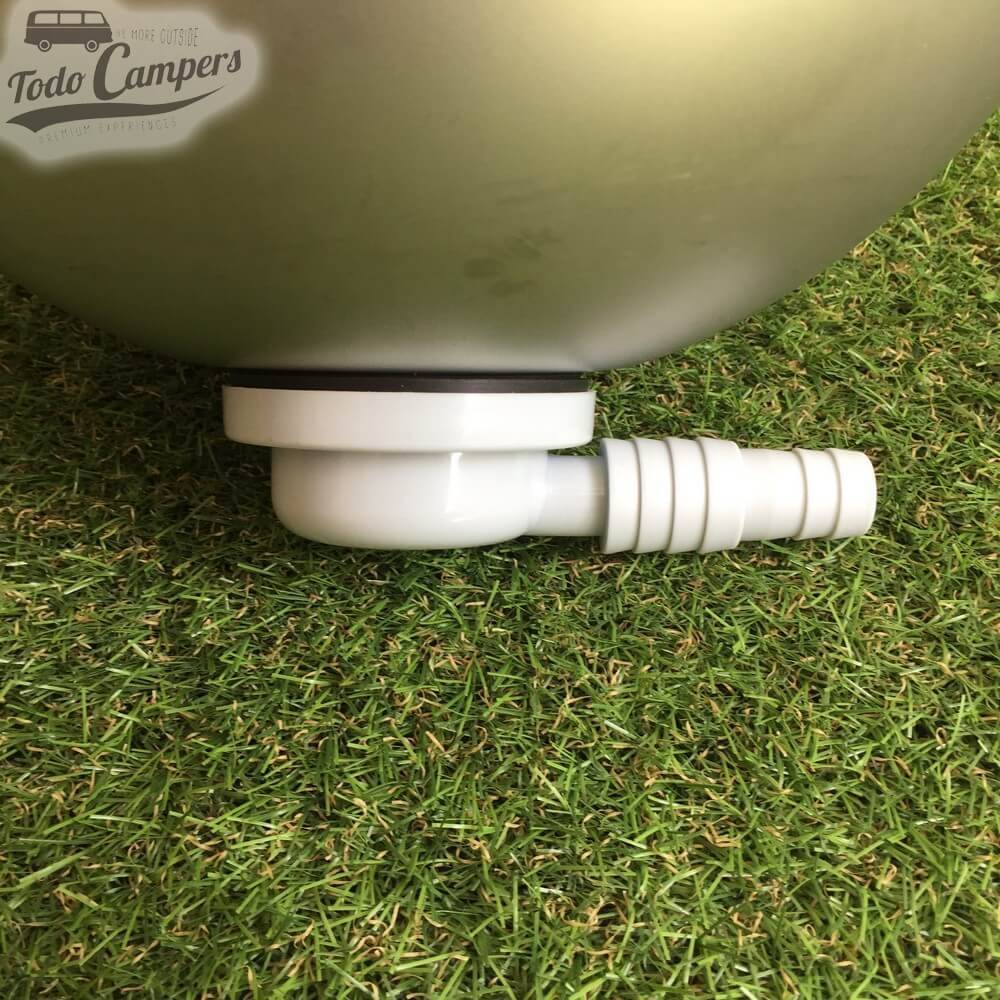 Desagüe en codo  Salida 19 mm ó 25mm, Tipo E, montado en un fregadero