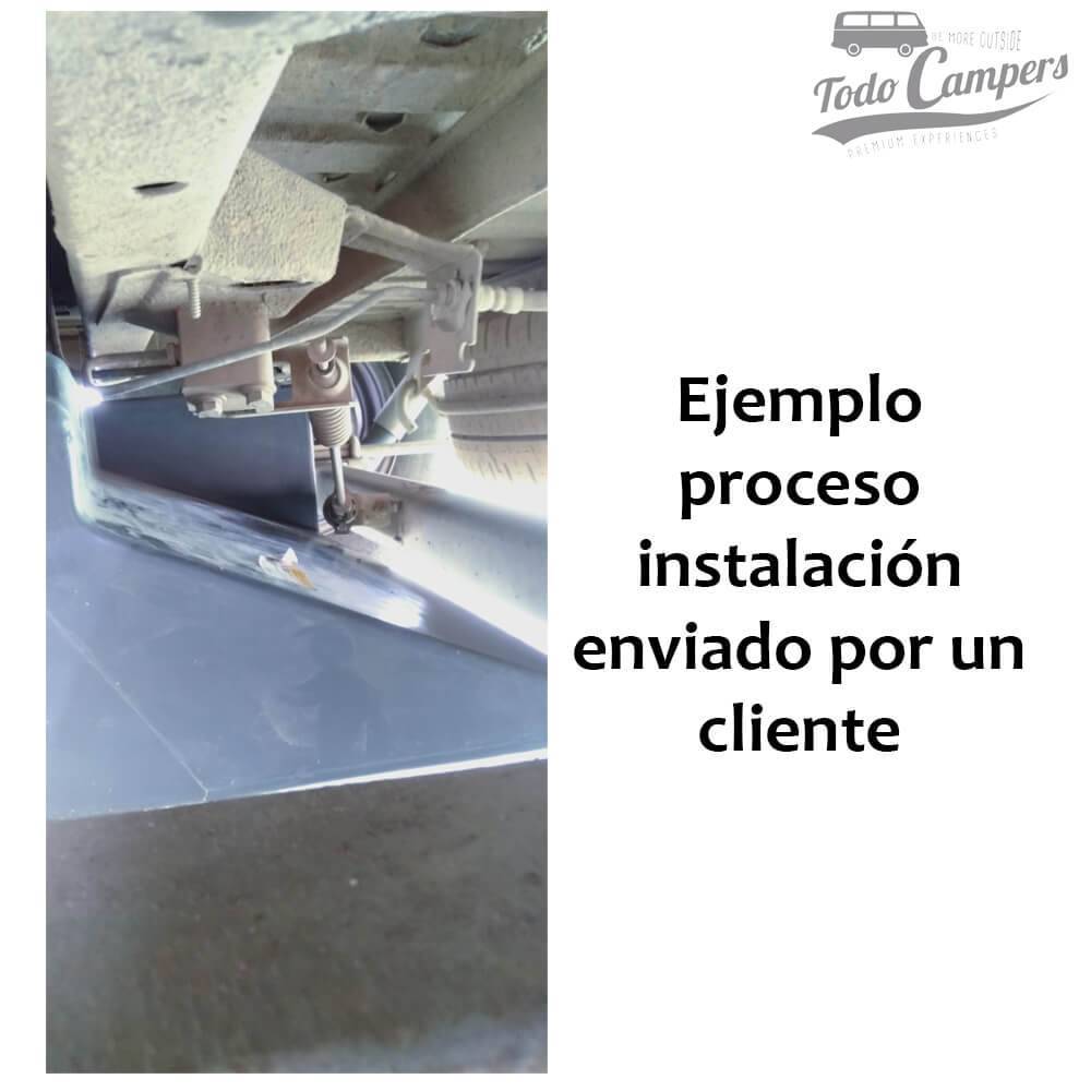 Instalação de depósito de água 80 litros em Fiat Ducato X230 e X244. Depósito de águas limpas para a sua carrinha