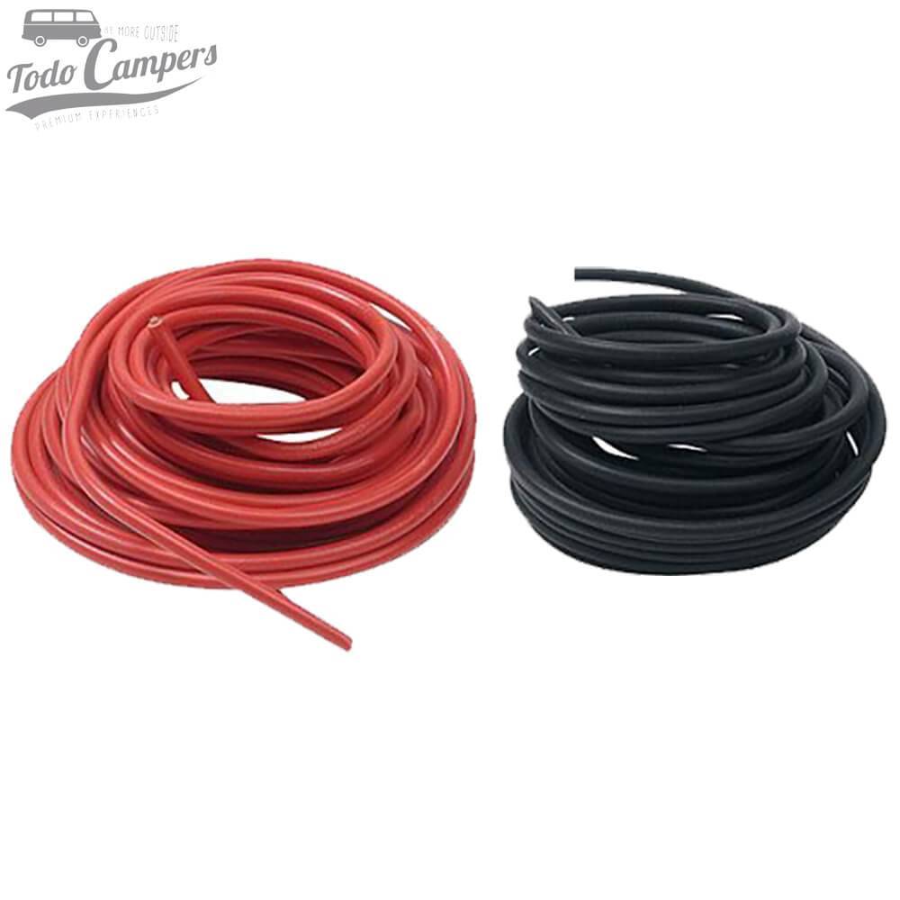 Cabo de 12v em rolos (Vermelho ou Preto) - Secções: 2, 5, 6, 10, 16 e 25mm