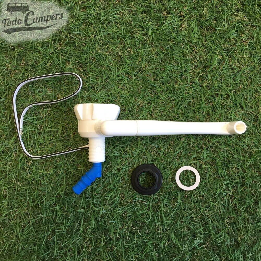 Torneira Novo Automática (Cor Branco) - Dobrada