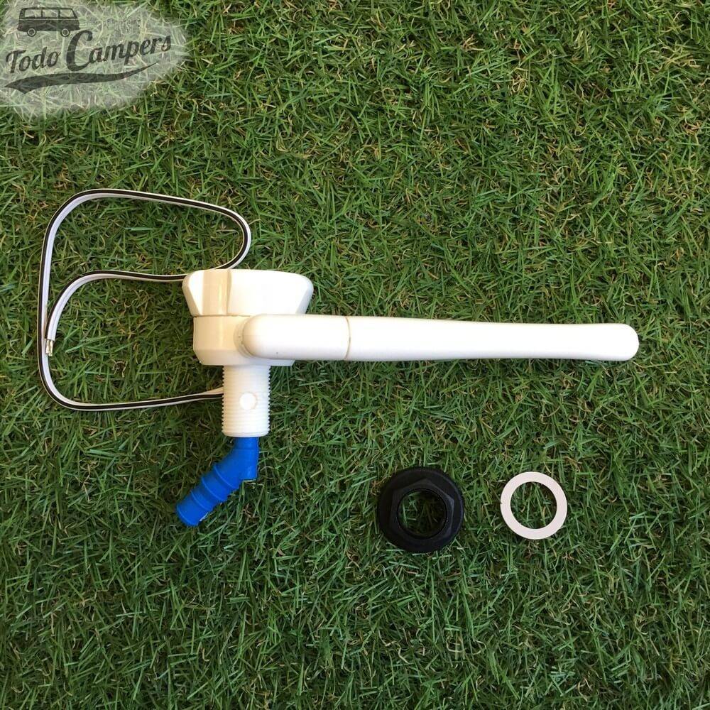 Grifo Novo Automático (Color Blanco)  vista lateral