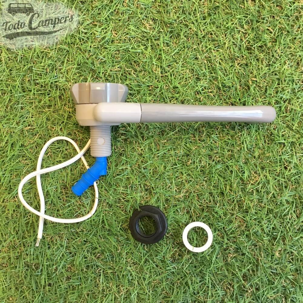 Grifo Novo Automático (Color Gris)  Vista lateral