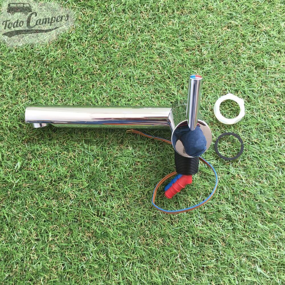 Grifo mezclador RK Reich Trend A  Vista lateral, monomando abierto