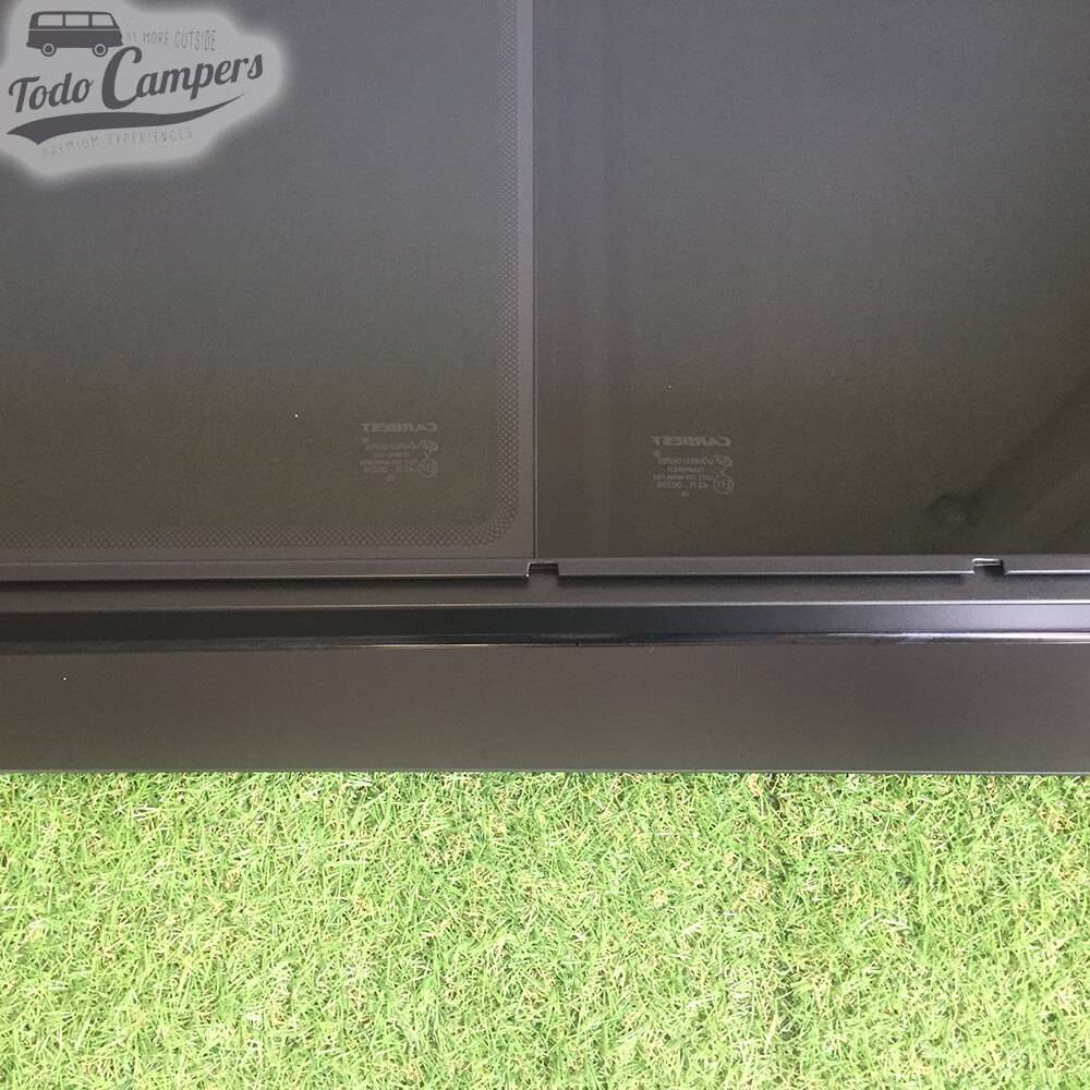 Janela de correr  Volkswagen T5 e T6 - Segunda Fila Lado Condutor - Detalhe parte central inferior