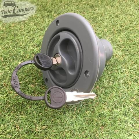 Bocana de agua con tapón (con llave) Color Gris