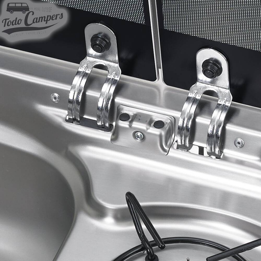 Cocina Fregadero Dometic MO9222L  Tapa y bisagras