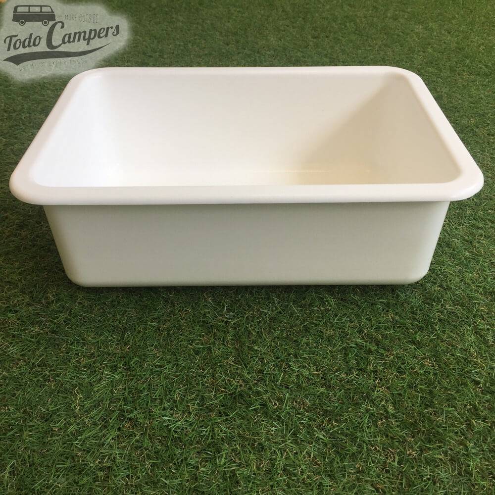 Lavatório retangular 28x38x12cm - vista frontal