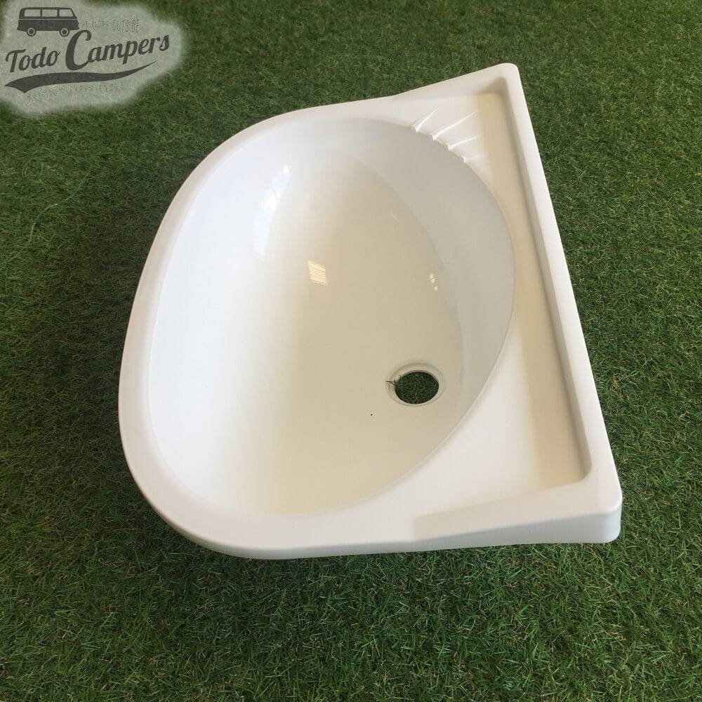 Vista lateral de Lavatório retangular 39x27cm