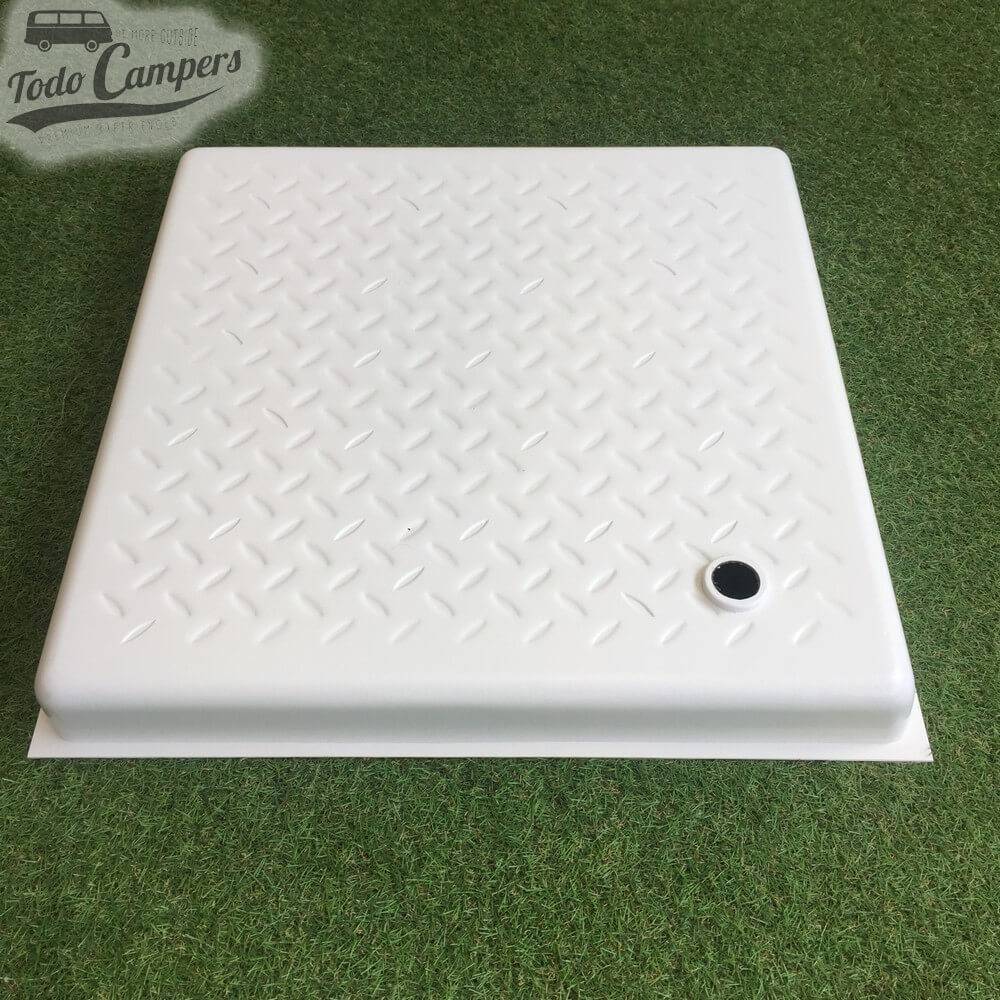 Base de duche para camperizar 60 x 60 cm Encastrável - Vista inferior