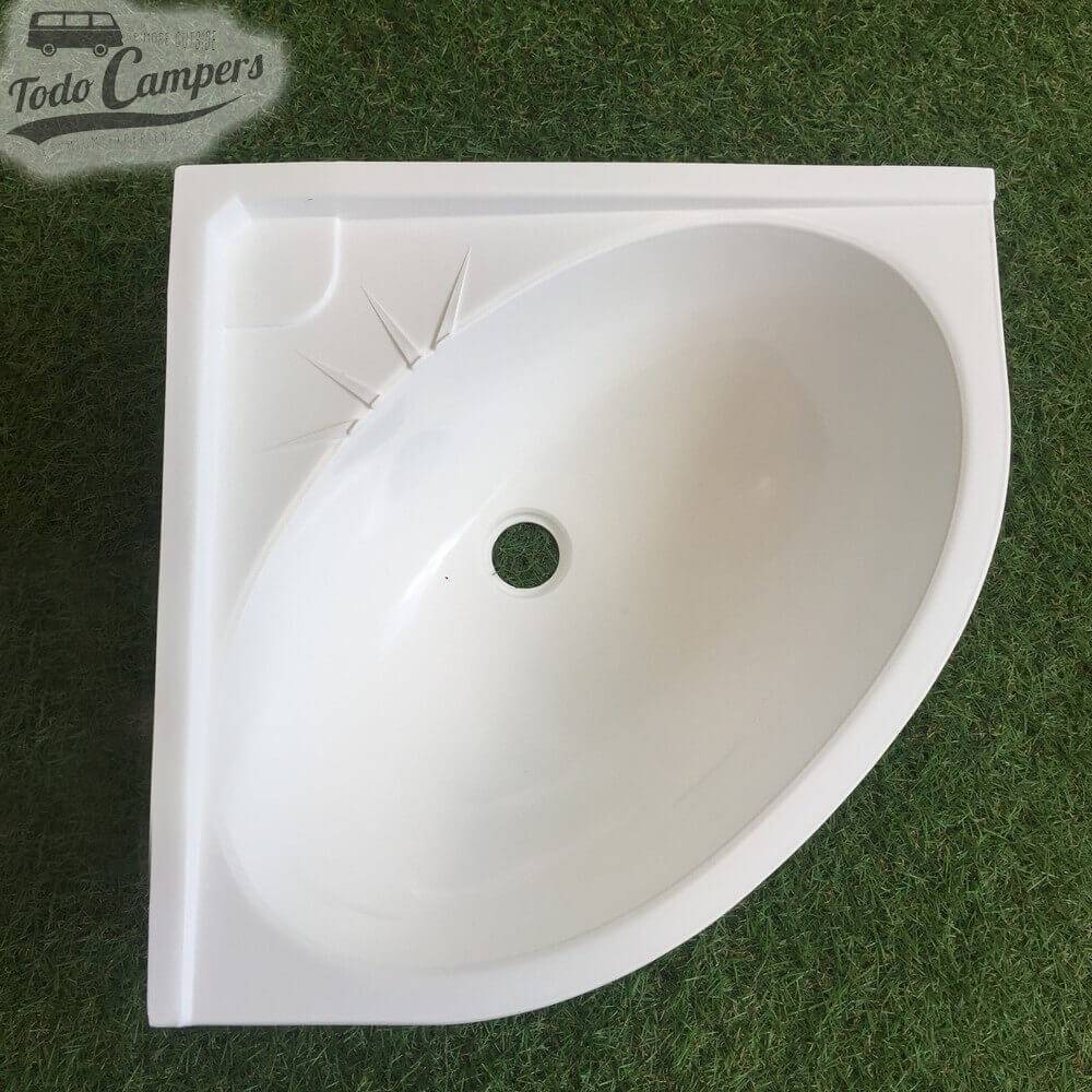 Lavabo de Esquina para furgonetas camper 335 x 335 mm