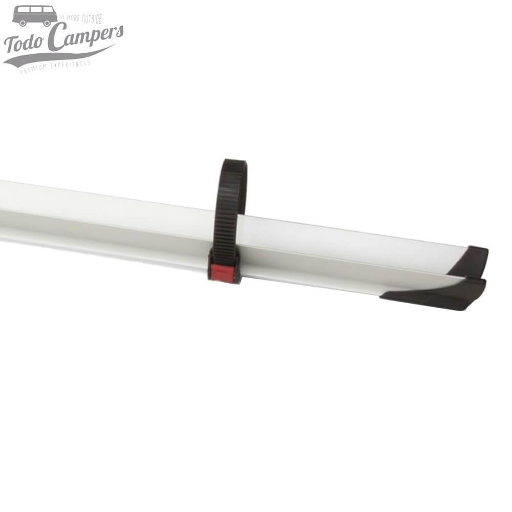 Sujección para anclar bicicleta al Rail Quick Pro Black. Portabicicletas para furgonetas, autocaravanas o caravanas