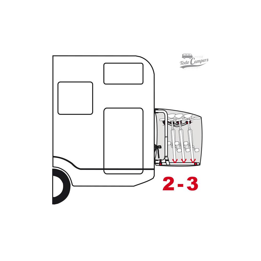 Funda modelo Cover S para proteger tus bicicletas. Válido para 2-3 bicicletas