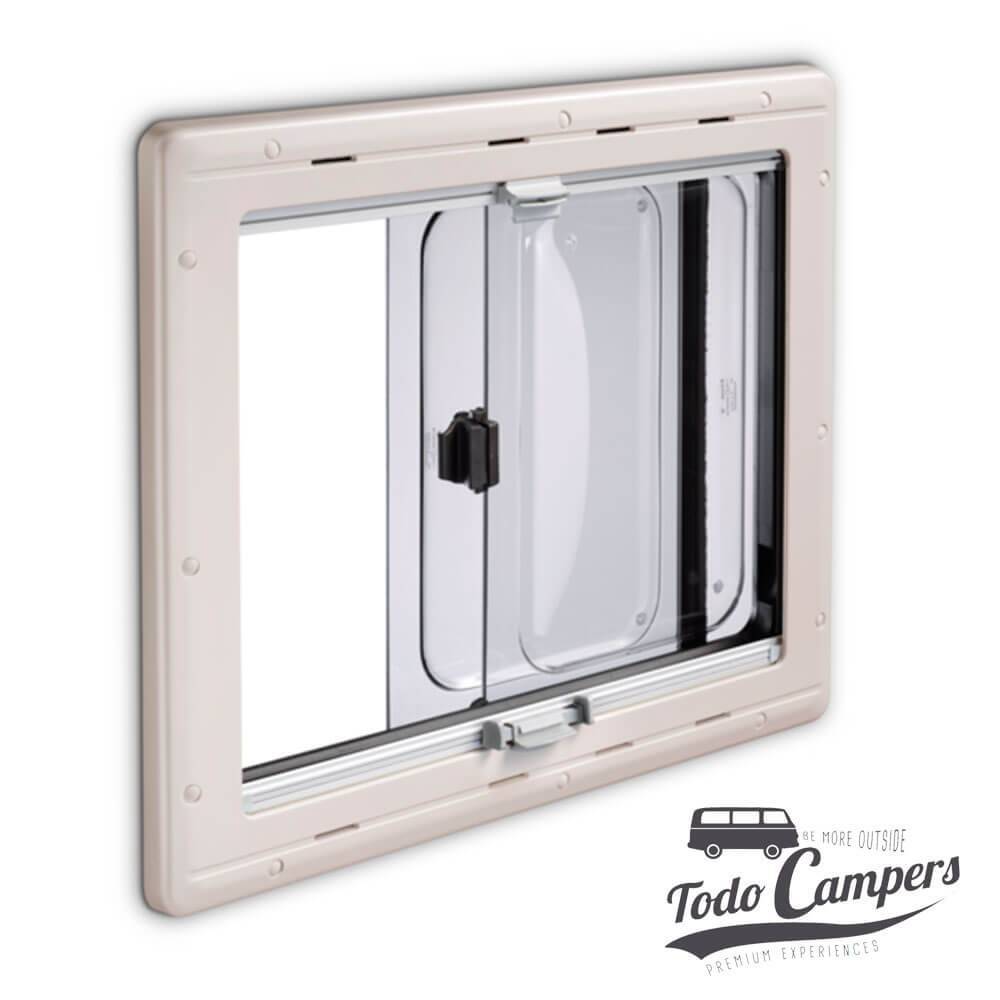 Ventana corredera Dometic Seitz S4 con Doble acristalamiento de acrílico y marco de poliuretano