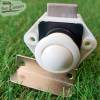 Fecho Tic-Tac MINI branco com botão para portas e gavetas 19mm