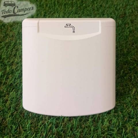 Bocana de agua con tapa magnética blanca