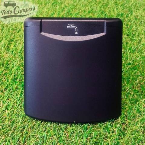 Bocana de agua con tapa magnética negra