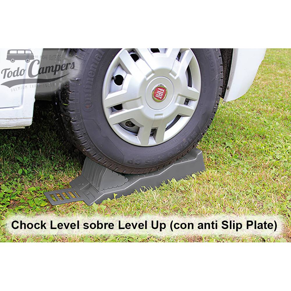Fiamma Anti Slip Plate con calzos Level Pro y Chock