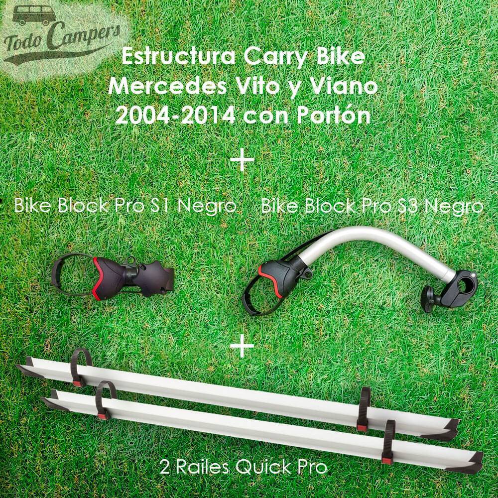 Conteúdo do porta-bicicletas Fiamma Carry Bike para chassis W639