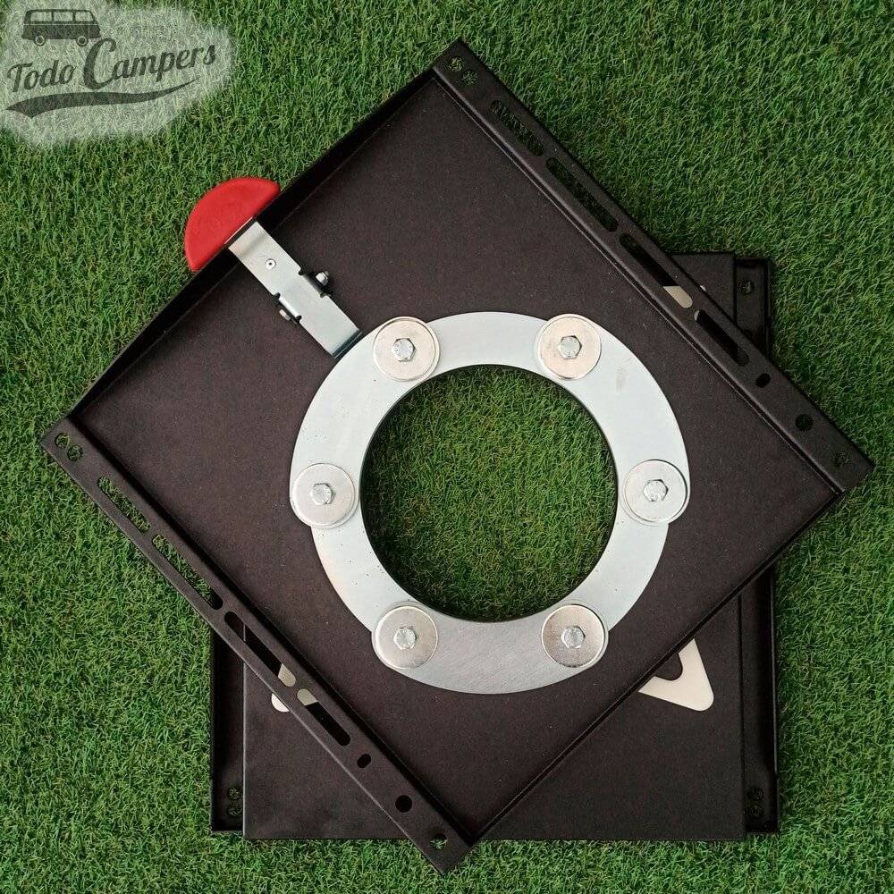 Vista de la base giratoria marca CTA para Mercedes Sprinter desde 2006 y VW Crafter 2006-2016