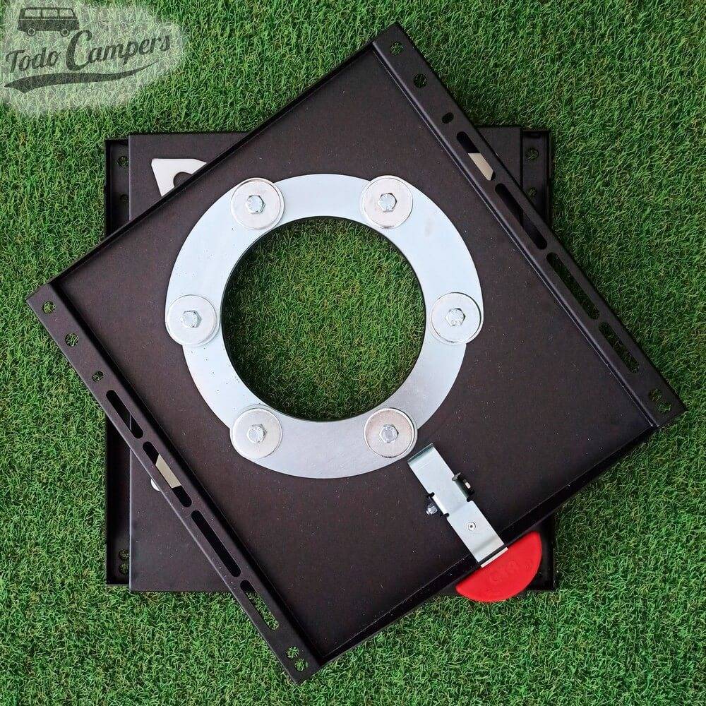 Vista de base girada para assento de carrinha Mercedes Sprinter desde 2006 e VW Crafter 2006-2016