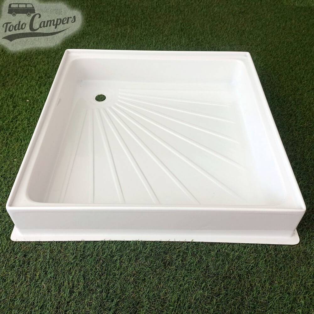 Crie o seu próprio duche camper com esta Base de duche e uma válvula tipo K.