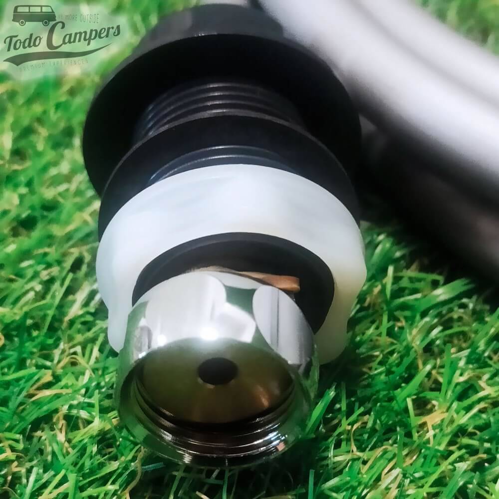 Chuveiro para campismo com conexão de mangueira de 1/2". Chuveiro de mão para a sua carrinha camper ou caravana