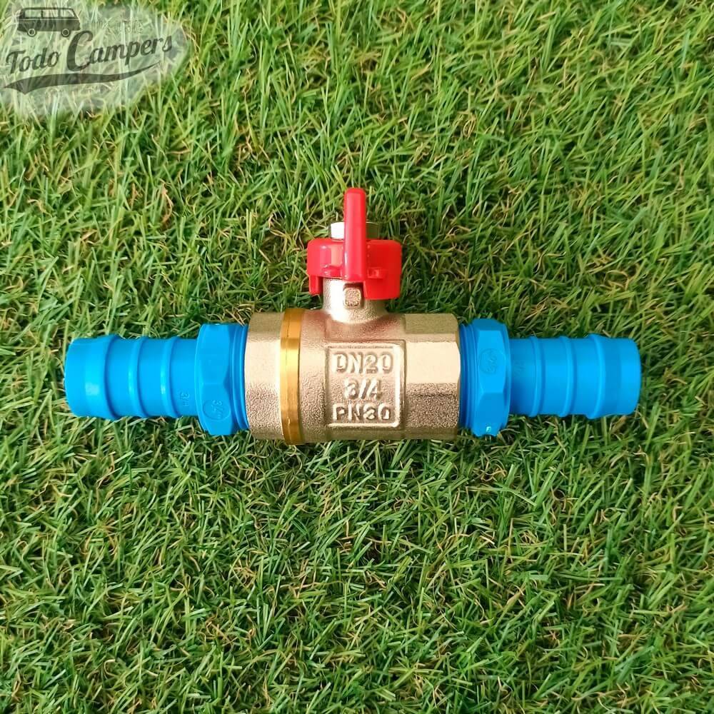 Torneira de segurança de latão para instalações de água 3/4" (19 mm)