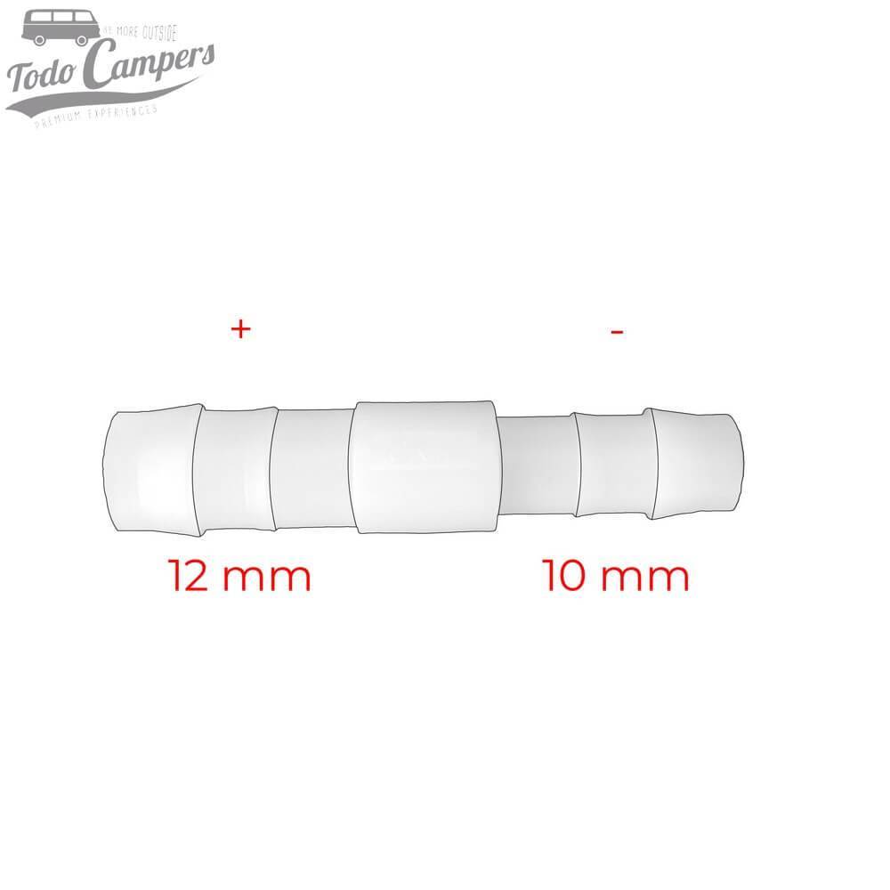 Une dos mangueras de 12mm y 10mm