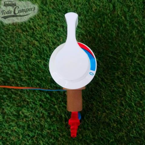 Mezclador monomando modelo REICH con conexión de 1/2 pulgada para mezclar agua fría y caliente en tu ducha camper