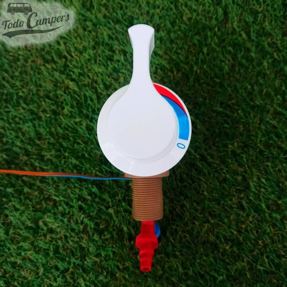 Mezclador monomando modelo REICH con conexión de 1/2 pulgada para mezclar agua fría y caliente en tu ducha camper