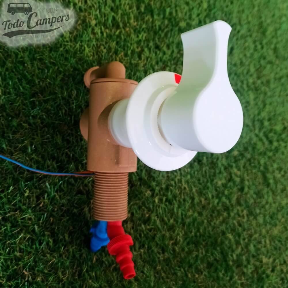 Prá-misturador monocomando de água fria e quente REICH com conexão a chuveiro 1/2" - Branco