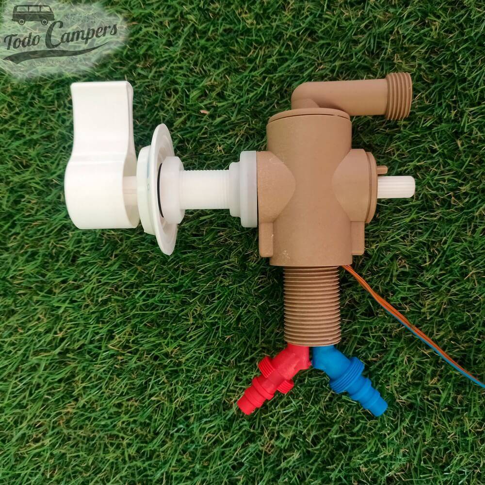 Mezclador monomando modelo REICH con conexión de 1/2 pulgada para mezclar agua fría y caliente en tu ducha camper