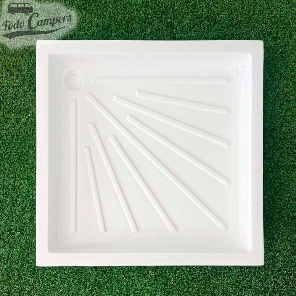 Base de duche branca 665 x 665 mm - Encastrável