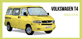 Cortinas isotérmicas BLACK EDITION para Volkswagen T4 - Pack completo