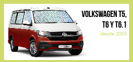 Cortinas isotérmicas BLACK EDITION para Volkswagen T5, T6 e T6.1 - PACK COMPLETO