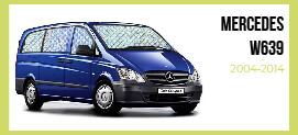 Cortinas isotérmicas BLACK EDITION para Mercedes Vito e Viano 2004-2014 - PACK COMPLETO