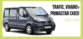 Cortinas Isotérmicas BLACK EDITION para Trafic, Vivaro e Primastar 2002-2014 - PACK COMPLETO