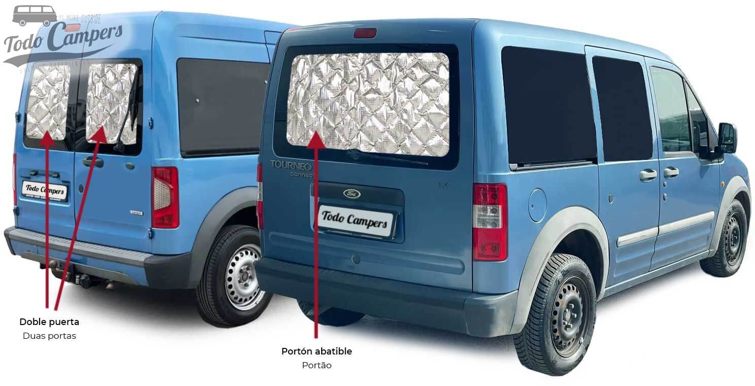 3 piezas de aislantes: luna frontal y ventanillas3